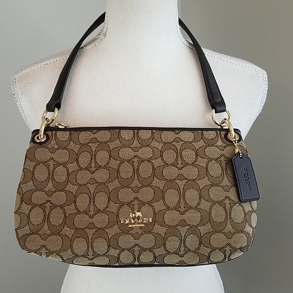 Coach Handbags - New Coach Charley Khaki/Brown Mini Handbag